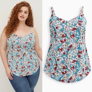 TORRID DISNEY THE LITTLE MERMAID AVA CAMI - STRETCH CHALLIS SEA LIFE